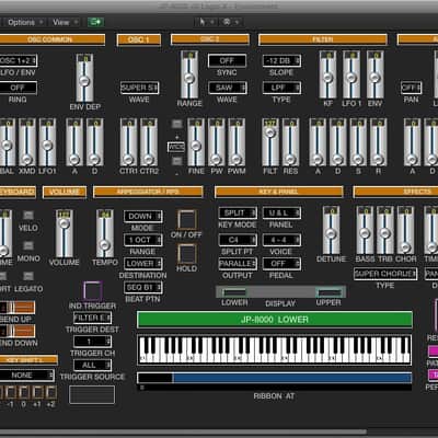 Virtual JP-8000 editor / programmer - Roland JP-8000 / JP-8080* - LOGIC v4 - X image 2