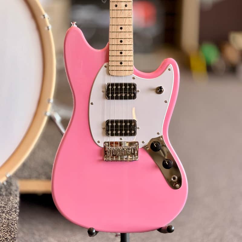 Squier by Fender Sonic Mustang Electric Guitar, Flash Pink image 1