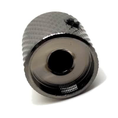 1 Telecaster cosmo black Metal Dome Knob for 1/4 (6,35mm) SolidShaft Pots image 4