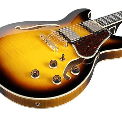 Ibanez Artcore Expressionist AS93FM Semi-hollow Electric Guitar - Antique Yellow Sunburst image 3
