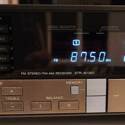 Sony Vintage Sony STR-AV360 is an FM/AM stereo receiver 1987 - Black image 2
