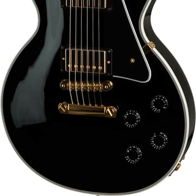 Gibson Custom Shop Les Paul Custom Electric Guitar, Ebony Fingerboard, Ebony image 7