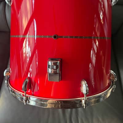 Tama Star Bubinga 18x16 Floor Tom - Solid Candy Red image 5