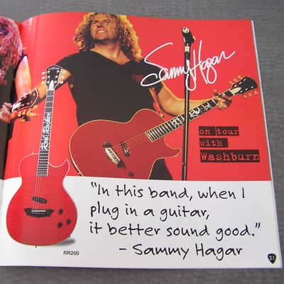 Washburn Catalog  1996 - Excellent condition! Dimebag, Nuno, Hagar, etc. image 14