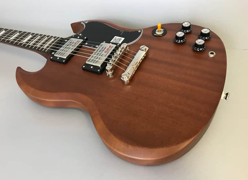 2006年製【Worn G-400】Worn Brown SG Epiphone Vintage G-400 SG, Worn Brown at Gear4music