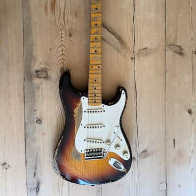 Fender Custom Shop Dale Wilson Masterbuilt 58 Strat Heavy Relic Choc Sunburst image 1