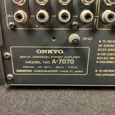 Onkyo A-7070 Super Servo Operation Integrated Stereo Amplifier image 7