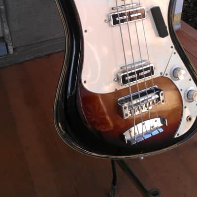 1967 Teisco EBX200 Bass  Sunburst-Mezurashi! image 12