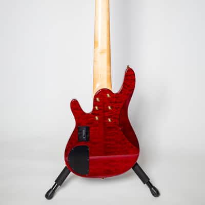Yamaha TRBJP2 John Patitucci Signature 6-String Bass TRB-JP2 2021 - Transparent Dark Red Excellent Condition **SCOTT'S BASS LESSONS GIVEAWAY WINNER** image 10