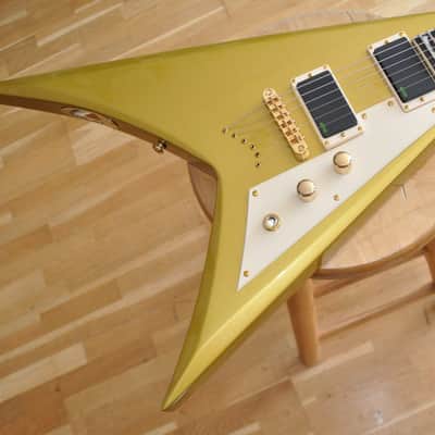 ESP LTD KH-V MGO Metallic Gold / KHV Kirk Hammett Signature / Made in Korea / W24030571 image 1