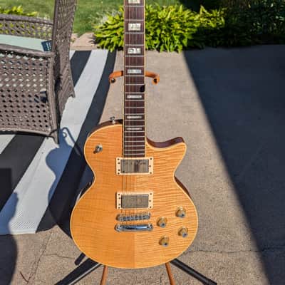 1998 GUILD USA BLUESBIRD WITH BEAUTIFUL AMBER FLAME MAPLE TOP & SD 1959 PICKUPS w/OHSC image 7