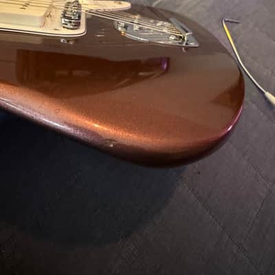 2002 Fender Japan CIJ JM66-80 BMT Jazzmaster Burgundy Mist Matching Headstock Rare Color #12/120, Recent Refret image 11