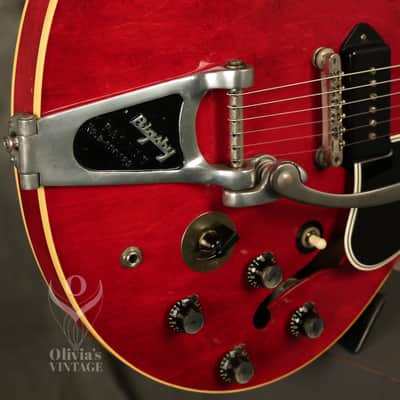 1961 Gibson ES-330 Cherry RARE original STEREO Varitone image 12