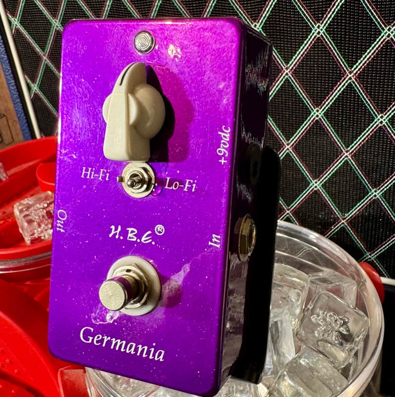 HBE Home Brew Electronic GERMANIA 44 LIMITED EDITION 2005 - METALLIC PURPLE TREBLE BOOSTER image 1