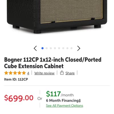 Bogner Cube 1x12” loaded with EVM12L image 4