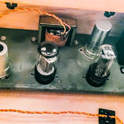 Alamo Challenger Guitar Amp Jensen 10" Tube  1964 Natural Wood image 22
