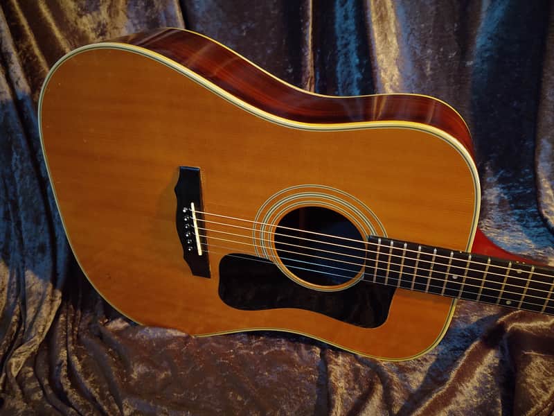 Guild D-50 Dreadnought Acoustic 1974 One Owner! Highly Figured Rosewood Back image 1