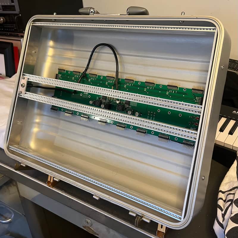 7U 84HP Eurorack Halliburton Aluminum Travel Case w/ Make Noise Power image 1