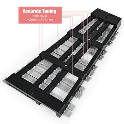 Other Aluminum Glockenspiel Xylophone 30 2024 Black + silver image 4
