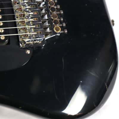 Vintage 1980s Kramer Focus 3000 Black Electric Guitar w/ Harmony Case image 14