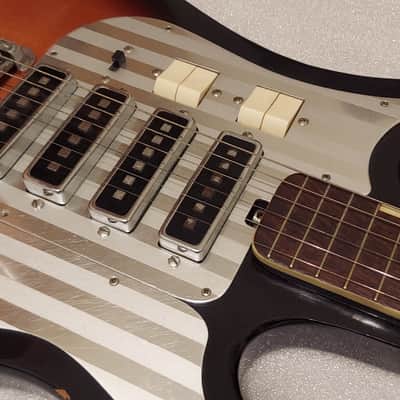 Vintage 1960's  Silvertone 4 Pickups Guitar image 9