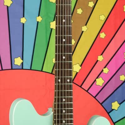 Fender Tom DeLonge Starcaster®, Rosewood Fingerboard, Chrome Hardware, Satin Surf Green image 4