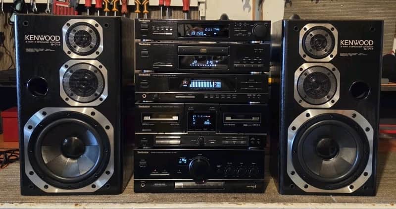 TECHNICS 7 PIECE COMPONENT HIFI STEREO SYSTEM/EQ/AMP/CD/TAPE/PHONO/ JAPAN