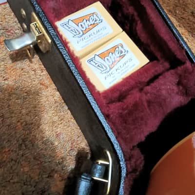 Gretsch G6120T-55 Vintage Select 2012 Chet Atkins Hollow Body with Bigsby Vintage Orange Stain image 9