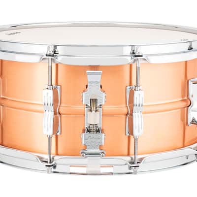 Ludwig Acro Copper 6.5x14" 10-Twin Lugs Seamless Brushed Shell Kit Snare Drum | LB654BM | NEW | Made in the USA | Authorized Dealer image 3
