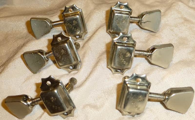 Gibson Flower Tuners Set 1977 - 1981 Les Paul Deluxe, Les Paul Standard, Les Paul Signature, Les Paul Special 55, L6S Deluxe, Marauder, Melody Maker Double, S-1, Flying V, ES-335, and ES-175 Bild 1