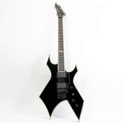 2009 B.C. Rich Warlock NJ DLX Gloss Black w/ Neck Thru Construction, EMG 81/85 Active Humbuckers, Original Gigbag image 2