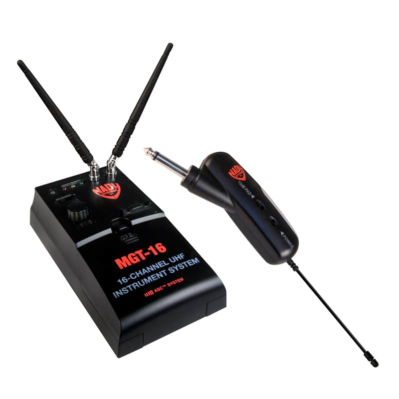 Nady MGT-16A Angled Plug Miniature 16-Channel UHF Wireless Instrument System image 1