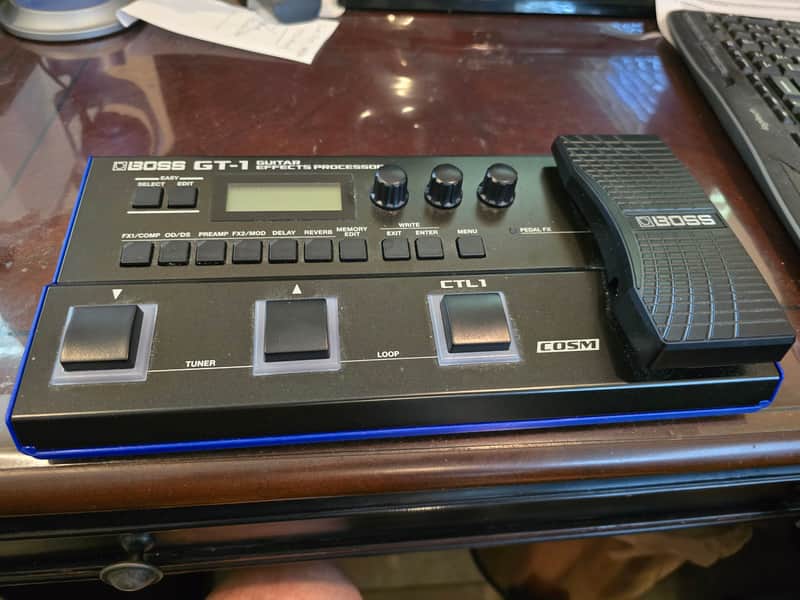 Boss GT-1 Guitar Effects Processor 2016 - Present - Black image 1
