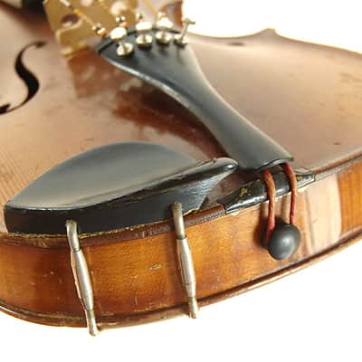Vintage Early 1900s Stradivarius Copy Violin Made in Germany w Cases and Bows image 10