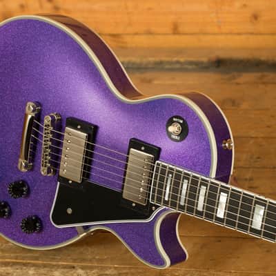 Epiphone Inspired By Gibson Custom Les Paul Custom - Amethyst Sparkle Bild 5