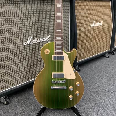 Gibson 70's Les Paul Deluxe Mod Shop 2023 - KeyLime PinStripe image 5