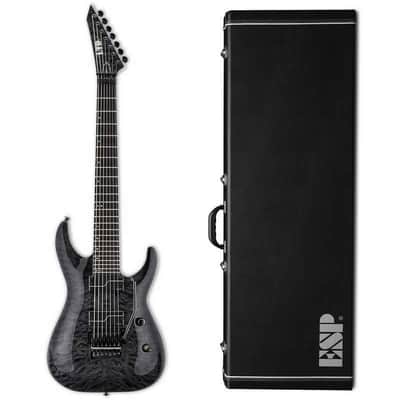 ESP LTD BUZ-7 QM See Thru Black STBLK Buz McGrath 7-String Electric Guitar + Hard Case - B-Stock - KOREA! image 1