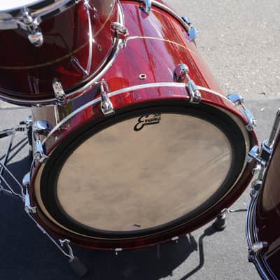 Tama/Japan Star Series 3pc Pure Bubinga Shell Pack - Dark Red Cordia Lacquer | 13", 16", 22" image 12