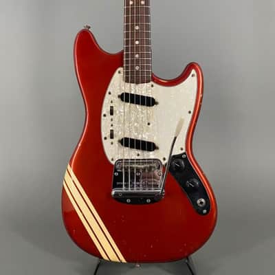 Fender 1971 Mustang Competition Candy Apple Red VINTAGE 1971 - candy apple red image 1