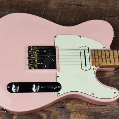 MyDream Partcaster Custom Built - Pink/Ivory Charlie Christian image 4