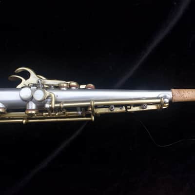 Martin Handcraft Phase III Soprano Sax - 1928 - Silver plated body, gold washed bell, gold plated keywork image 16