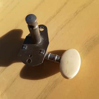 1 Van ghent Tuner White Ovale button knob 60'S . hagstrom. Goya. Gretsch. Guild and Others image 3