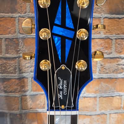 Gibson 2024 Custom Shop Les Paul Custom Blue Widow w/ OHSC - Small Headstock Repair image 5