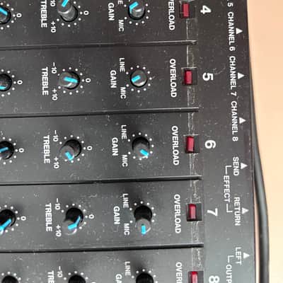 Boss BX-80 8-Channel Stereo Mixer 1980s - Black image 4
