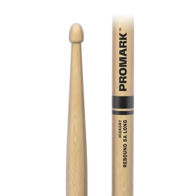 PROMARK RBH565LAW PROMARK REBOUND 5A LONG HICKORY DRUMSTICK ACORN WOOD TIP image 3