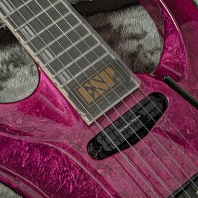 ESP Horizon-1 Electric Guitar, Pink Liquid Metal w/ Original Case x1212 (USED) image 20
