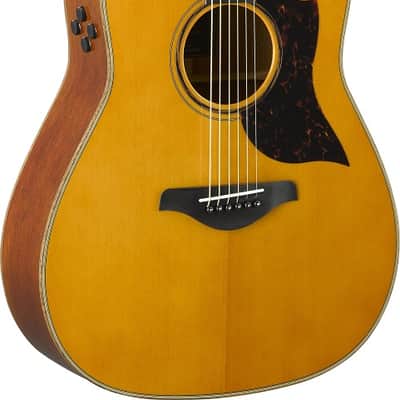Yamaha A3M-VN Dreadnought Cutaway Acoustic-electric Guitar Vintage Natural image 7