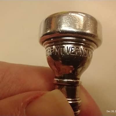 BACH MOUNT VERNON 10 1/2 C CORNET MOUTHPIECE 1950S - SILVERPLATE image 1