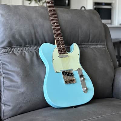 MJT/Warmoth Partscaster (Tele) 2022 - Sonic Blue image 1