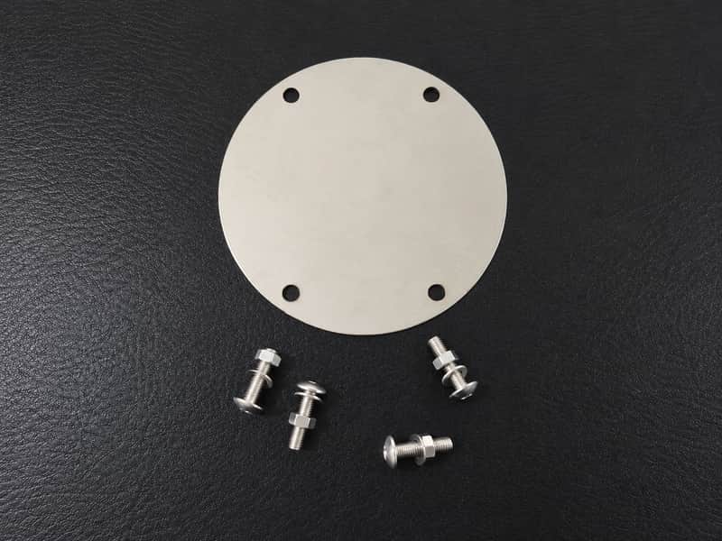 Gretsch Renown Bass Drum Blanking Plate Stainless Steel image 1
